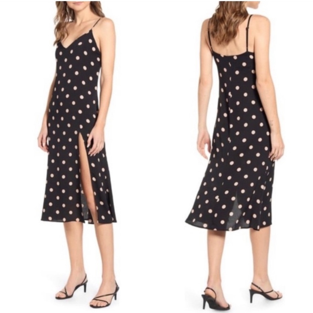 REFORMATION | Crimini Polka Dot Slip Dress